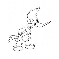 Woody Woodpecker (Cartoon Characters) coloring page #208909 to print and color