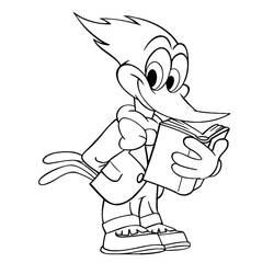 Woody Woodpecker (Cartoon Characters) coloring page #208914 to print and color