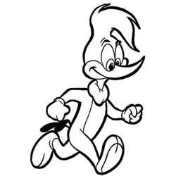 Woody Woodpecker (Cartoon Characters) coloring page #208915 to print and color