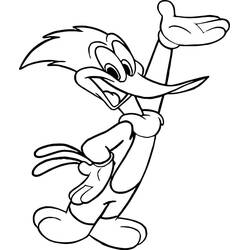 Woody Woodpecker (Cartoon Characters) coloring page #208917 to print and color