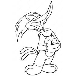 Woody Woodpecker (Cartoon Characters) coloring page #208919 to print and color