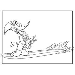 Woody Woodpecker (Cartoon Characters) coloring page #208922 to print and color