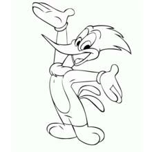 Coloring pages: Woody Woodpecker - Free Printable Coloring Pages