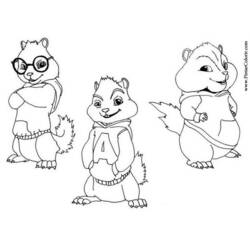 Coloring pages: Alvin and the Chipmunks - Free Printable Coloring Pages