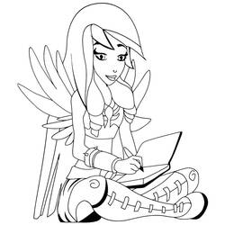 Coloring page: Angel Friends (Cartoons and Animated Shows) #198239 - Free Printable Coloring Pages