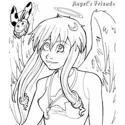 Coloring page: Angel Friends (Cartoons and Animated Shows) #198242 - Free Printable Coloring Pages