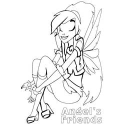 Coloring page: Angel Friends (Cartoons and Animated Shows) #198243 - Free Printable Coloring Pages