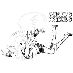 Coloring page: Angel Friends (Cartoons and Animated Shows) #198253 - Free Printable Coloring Pages