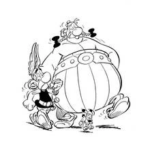 Asterix and Obelix (Cartoons and Animated Shows) coloring page #24379 to print and color