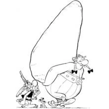Asterix and Obelix (Cartoons and Animated Shows) coloring page #24381 to print and color