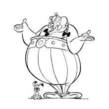 Asterix and Obelix (Cartoons and Animated Shows) coloring page #24408 to print and color