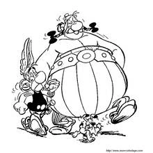 Asterix and Obelix (Cartoons and Animated Shows) coloring page #24424 to print and color