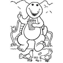 Coloring page: Barney and friends (Cartoons and Animated Shows) #40934 - Free Printable Coloring Pages