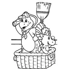 Coloring page: Barney and friends (Cartoons and Animated Shows) #40944 - Free Printable Coloring Pages
