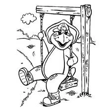 Coloring page: Barney and friends (Cartoons and Animated Shows) #40954 - Free Printable Coloring Pages