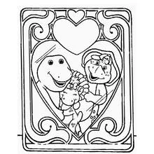 Coloring page: Barney and friends (Cartoons and Animated Shows) #40956 - Free Printable Coloring Pages