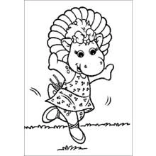 Coloring page: Barney and friends (Cartoons and Animated Shows) #40958 - Free Printable Coloring Pages