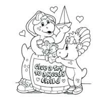 Coloring page: Barney and friends (Cartoons and Animated Shows) #40984 - Free Printable Coloring Pages