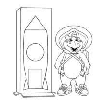 Coloring page: Barney and friends (Cartoons and Animated Shows) #40989 - Free Printable Coloring Pages