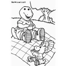 Coloring page: Barney and friends (Cartoons and Animated Shows) #41030 - Free Printable Coloring Pages