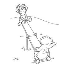 Coloring page: Barney and friends (Cartoons and Animated Shows) #41048 - Free Printable Coloring Pages