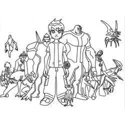 Ben 10 (Cartoons and Animated Shows) coloring page #184721 to print and color