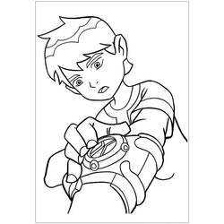 Ben 10 (Cartoons and Animated Shows) coloring page #184735 to print and color