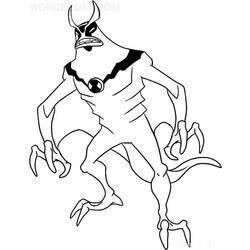 Ben 10 (Cartoons and Animated Shows) coloring page #184741 to print and color