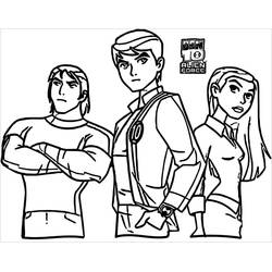 Ben 10 (Cartoons and Animated Shows) coloring page #184752 to print and color
