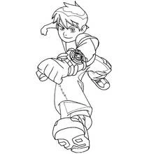 Ben 10 (Cartoons and Animated Shows) coloring page #40402 to print and color