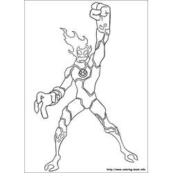 Ben 10 (Cartoons and Animated Shows) coloring page #40405 to print and color