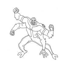 Ben 10 (Cartoons and Animated Shows) coloring page #40412 to print and color