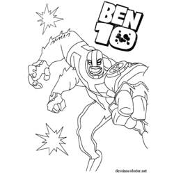 Ben 10 (Cartoons and Animated Shows) coloring page #40432 to print and color