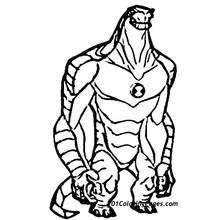 Ben 10 (Cartoons and Animated Shows) coloring page #40459 to print and color