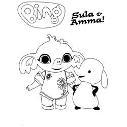 Coloring pages: Bing and Flop - Free Printable Coloring Pages