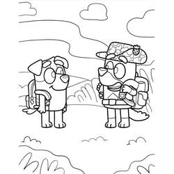 Bluey (Cartoons and Animated Shows) coloring page #219509 to print and color