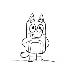 Bluey (Cartoons and Animated Shows) coloring page #219511 to print and color