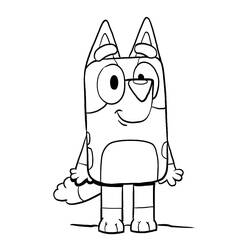 Bluey (Cartoons and Animated Shows) coloring page #219517 to print and color