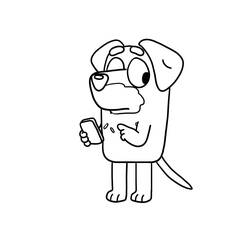 Bluey (Cartoons and Animated Shows) coloring page #219519 to print and color