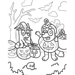 Bluey (Cartoons and Animated Shows) coloring page #219525 to print and color