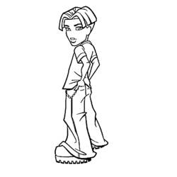 Bratz (Cartoons and Animated Shows) coloring page #32453 to print and color