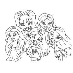 Coloring pages: Bratz - Free Printable Coloring Pages
