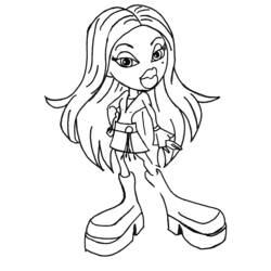 Bratz (Cartoons and Animated Shows) coloring page #32577 to print and color