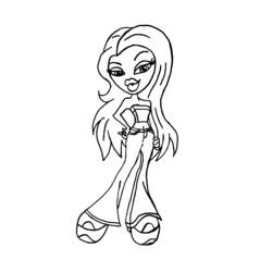 Bratz (Cartoons and Animated Shows) coloring page #32588 to print and color