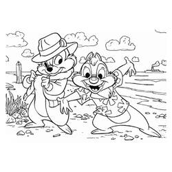 Chip and Dale for Kids (Cartoons and Animated Shows) coloring page #185824 to print and color