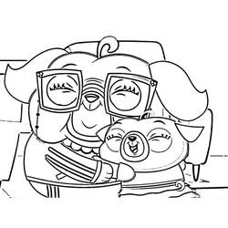 Coloring pages: Chip and Potato - Free Printable Coloring Pages