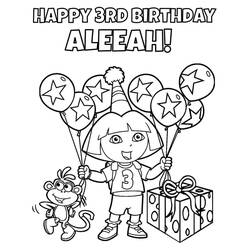 Dora the Explorer (Cartoons and Animated Shows) coloring page #189753 to print and color