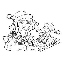 Dora the Explorer (Cartoons and Animated Shows) coloring page #189765 to print and color