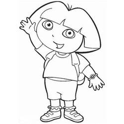 Dora the Explorer (Cartoons and Animated Shows) coloring page #189767 to print and color