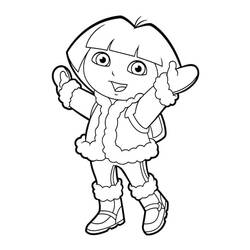Dora the Explorer (Cartoons and Animated Shows) coloring page #189768 to print and color